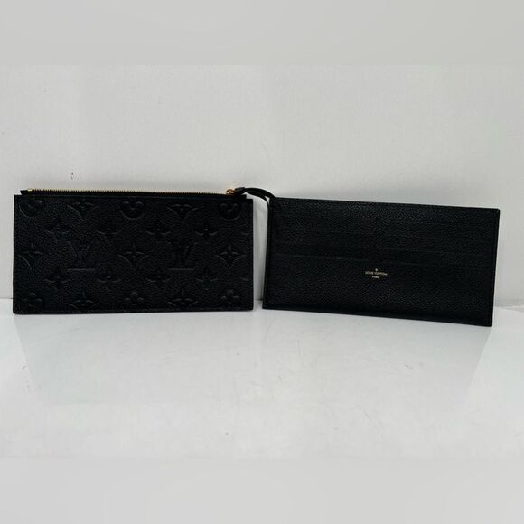 Louis  Vuitton Black Monogram Empreinte Felicie Inserts Black Very Good Conditio - Picture 1 of 8